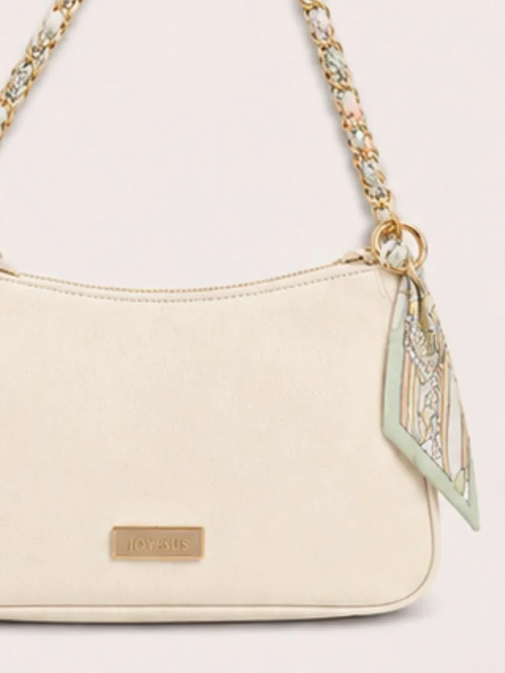 Ribbon Chain Phone Crossbody Lanyard with clear Tether Patch